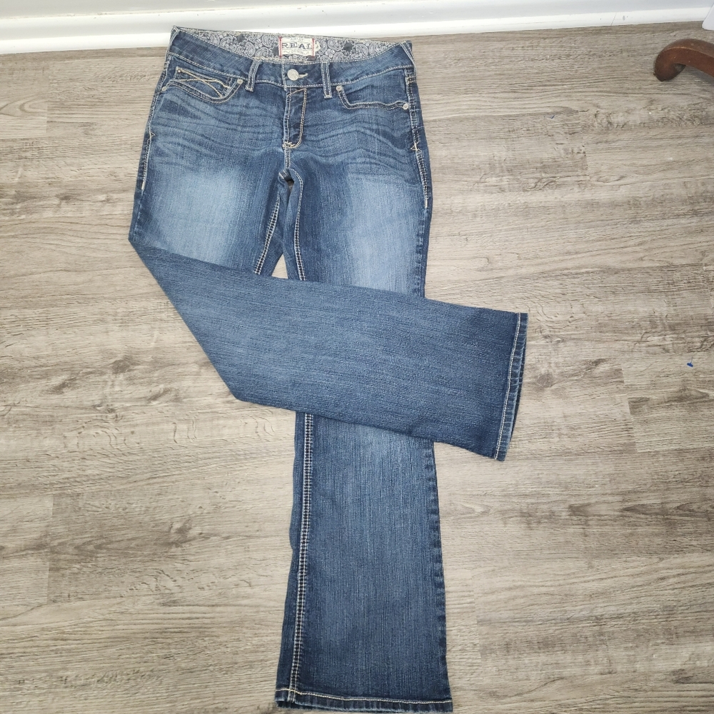 Ariat Real Denim Womens Jeans Size 32L  western Cowgirl Riding Rodeo - Picture 2 of 13